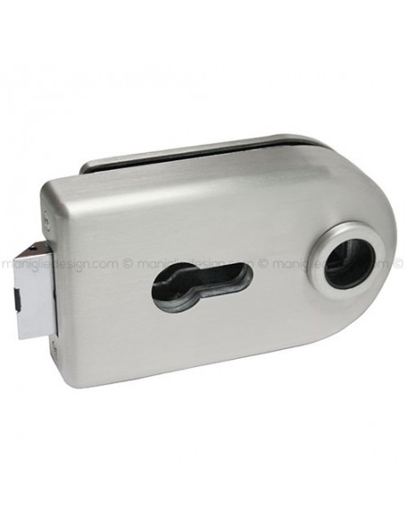 Serratura per porta in vetro foro maniglia con cilindro SER003FY