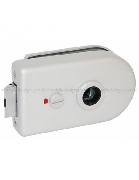 Serratura per porta in vetro con nottolino privacy SER003PY