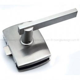 Serratura per porta in vetro foro maniglia SER004FM