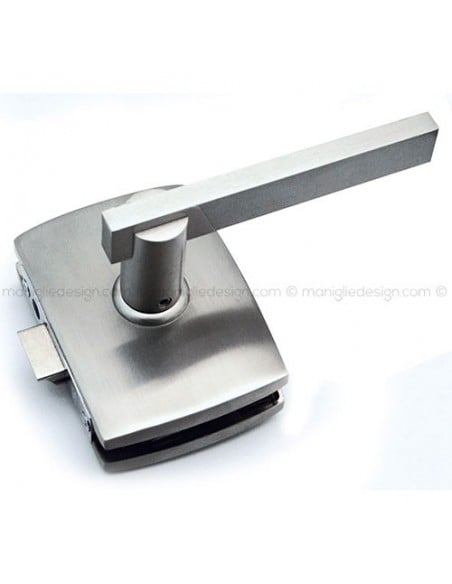 Serratura per porta in vetro foro maniglia SER004FM