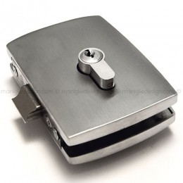 Serratura per porta in vetro foro cilindro SER004FY