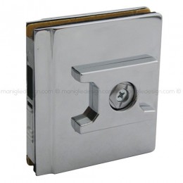 Incontro per doppia porta scorrevole in vetro con nottolino SER005IN