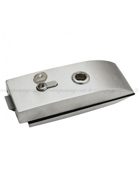 Serratura per porta in vetro foro maniglia con cilindro SER006FY