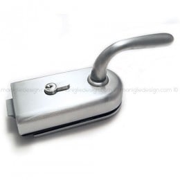 Serratura per porta in vetro foro maniglia con cilindro SER007FY