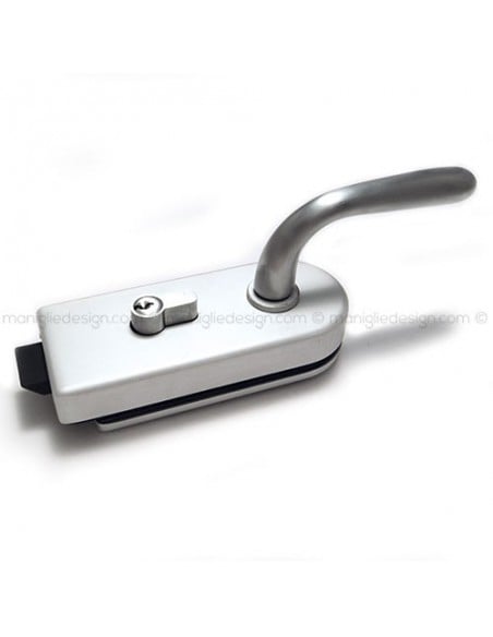 Serratura per porta in vetro foro maniglia con cilindro SER008FY