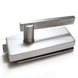 Serratura per porta in vetro foro maniglia SER009FM