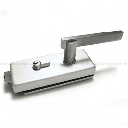 Serratura per porta in vetro foro maniglia con cilindro SER009FY