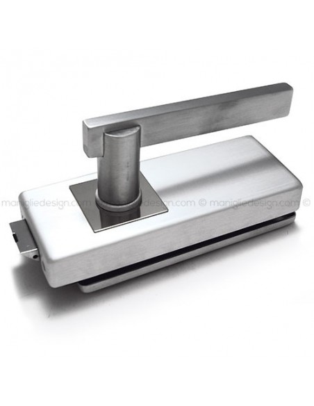 Serratura per porta in vetro foro maniglia SER010FM