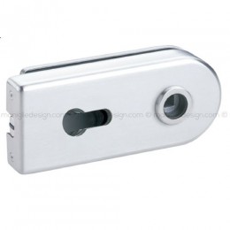 Serratura magnetica per porta in vetro foro maniglia con cilindro SER014FY