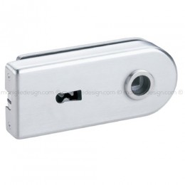 Serratura magnetica per porta in vetro foro maniglia con chiave SER014BB