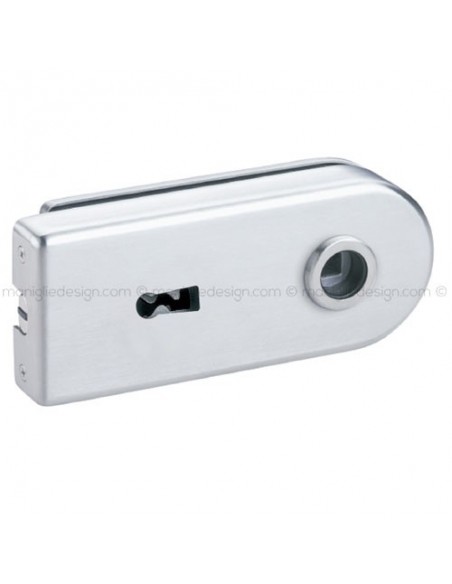 Serratura magnetica per porta in vetro foro maniglia con chiave SER014BB