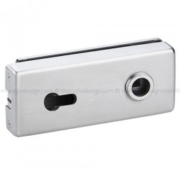 Serratura magnetica per porta in vetro foro maniglia con cilindro SER015FY