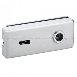 Serratura magnetica per porta in vetro foro maniglia con chiave SER015BB