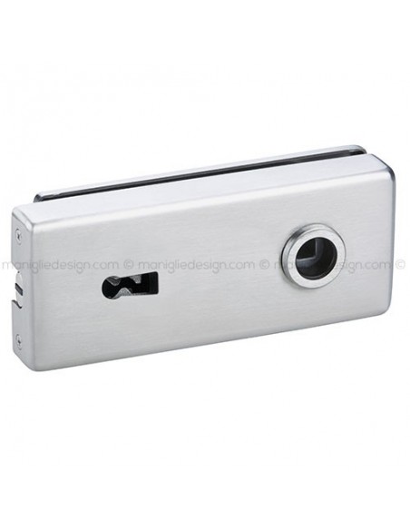 Serratura magnetica per porta in vetro foro maniglia con chiave SER015BB