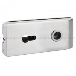 Serratura magnetica per porta in vetro foro maniglia con cilindro SER016FY