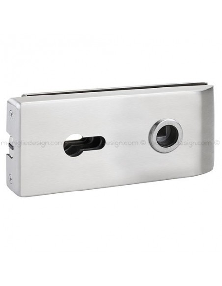 Serratura magnetica per porta in vetro foro maniglia con cilindro SER016FY