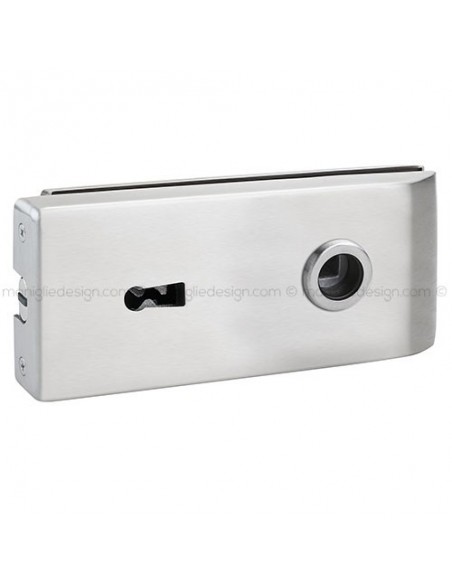 Serratura magnetica per porta in vetro foro maniglia con chiave SER016BB