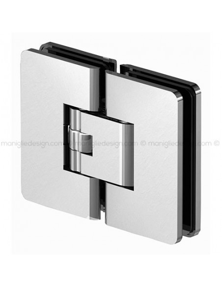 Cerniera a scatto per box doccia vetro-vetro 180° stop a 0+90-90 CER406S