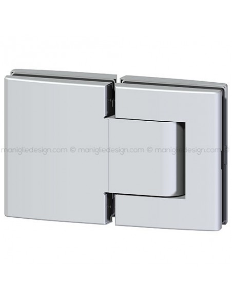 Cerniera idraulica vetro-vetro apertura 0-90+90 CER432S leggera