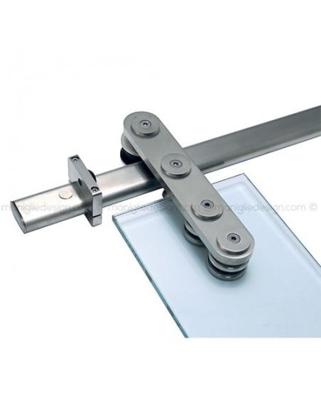 Sistema scorrevole per porta in vetro SCO104V1