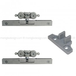 Pinza per vetro con guida a pavimento spessore 8 mm PIN002K1