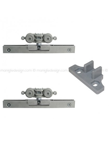 Pinza per vetro con guida a pavimento spessore 8 mm PIN002K1