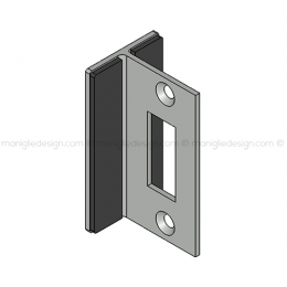 Incontro serratura per vetro INC104