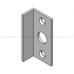Incontro serratura per vetro INC109