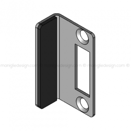 Incontro serratura per vetro INC111