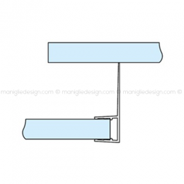 Guarnizione in PVC per vetro spessore 8-10 mm GRN005.2200