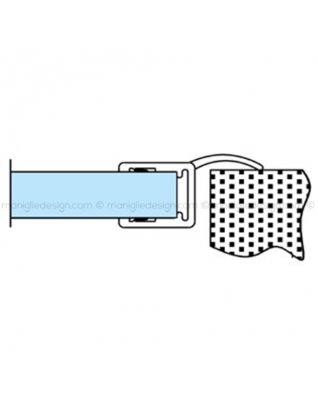 Guarnizione in PVC per vetro spessore 6-8 mm GRN006.2200