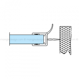 Guarnizione in PVC per vetro spessore 6-8 mm GRN007.2200
