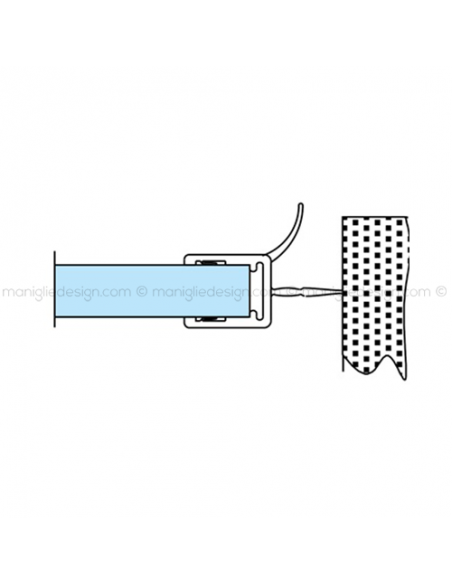 Guarnizione in PVC per vetro spessore 6-8 mm GRN007.2200