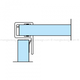 Guarnizione in PVC per vetro spessore 6-8 mm GRN008.2200