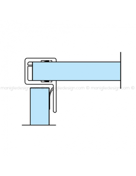 Guarnizione in PVC per vetro spessore 6-8 mm GRN008.2200