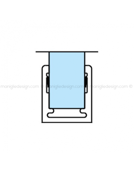Guarnizione in PVC per vetro spessore 8-10 mm GRN015.1000