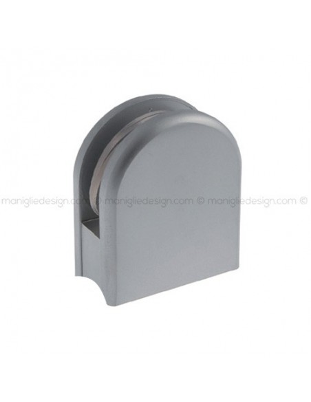 Morsetto tondo piccolo con base raggiata per vetro spessore 8-10 mm MRS006