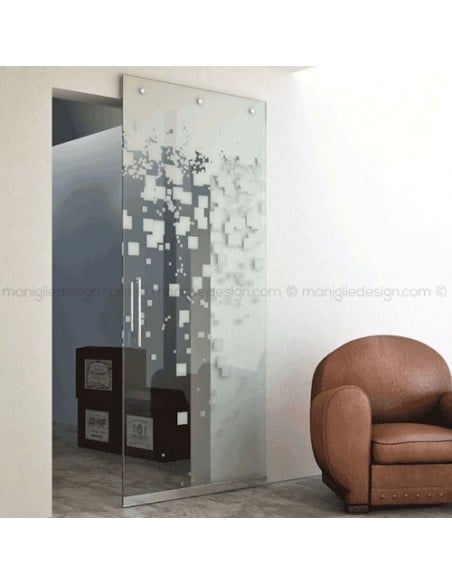 Sistema invisibile porta scorrevole in vetro Magic 1100/VB/10