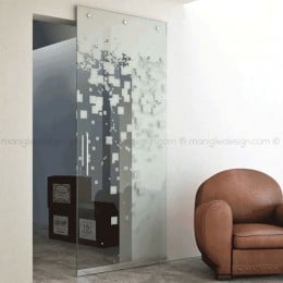 Sistema invisibile porta scorrevole in vetro Magic 1800/VB/10