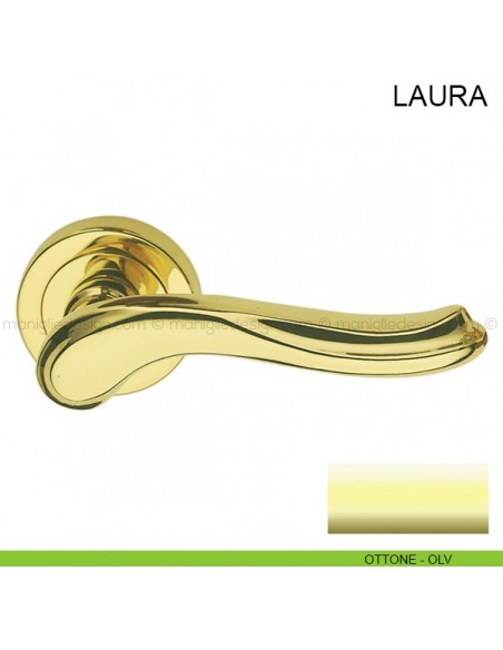 Maniglia per porta Laura Pasini ottone lucido