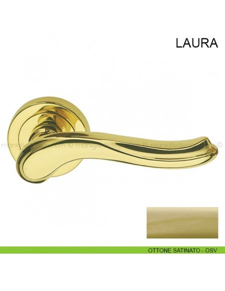 Maniglia per porta Laura Pasini ottone satinato