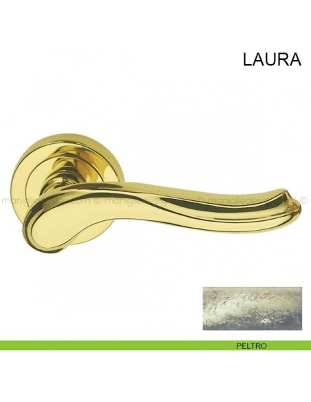 Maniglia per porta Laura Pasini peltro