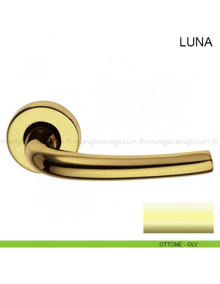 Maniglia per porta Luna Pasini ottone lucido