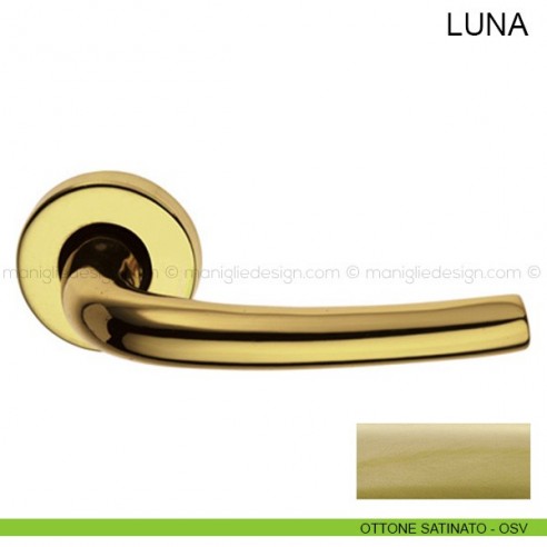 Maniglia per porta Luna Pasini ottone satinato