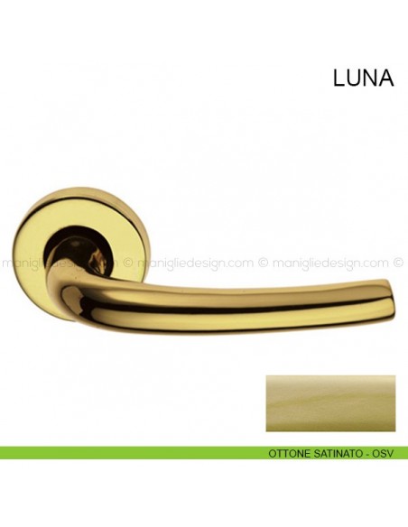 Maniglia per porta Luna Pasini ottone satinato