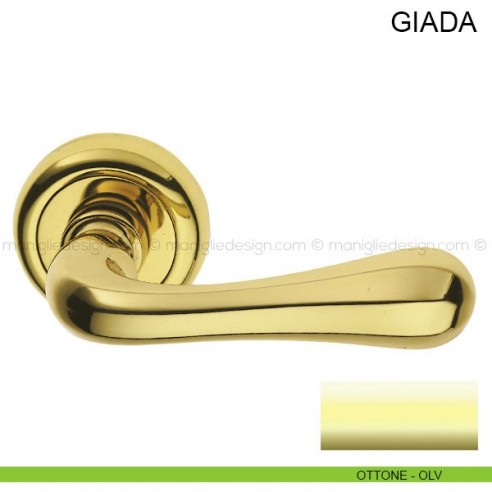 Maniglia per porta Giada Pasini ottone lucido