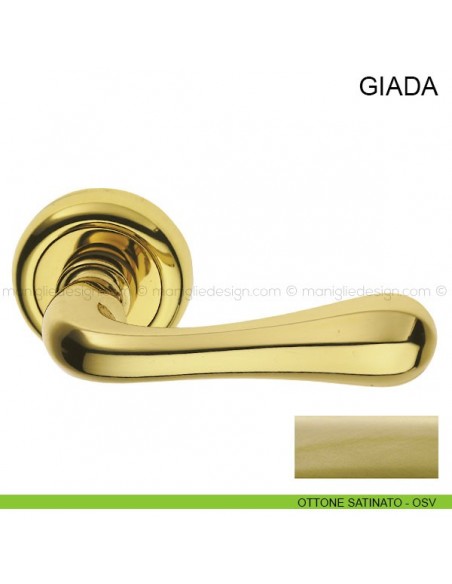 Maniglia per porta Giada Pasini ottone satinato