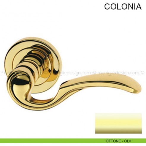 Maniglia per porta Colonia Pasini ottone lucido