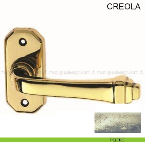 Maniglia per porta Creola Pasini peltro