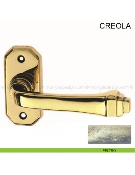 Maniglia per porta Creola Pasini peltro